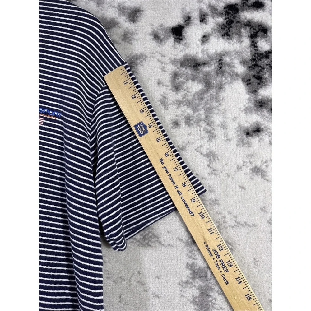 Polo Sport Ralph Lauren Polo Shirt Mens‎ Size Medium Striped Blue White Logo